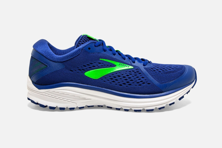 Brooks Aduro 6 Mens Australia - Road Running Shoes - Blue/Light Green/White (467-OGQJP)